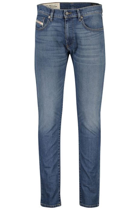 Diesel 5-pocket Strukt blauw