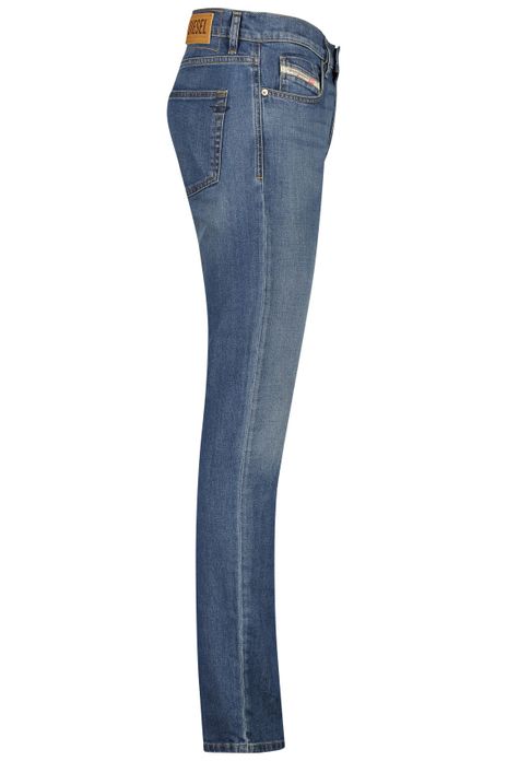 Diesel 5-pocket Strukt blauw