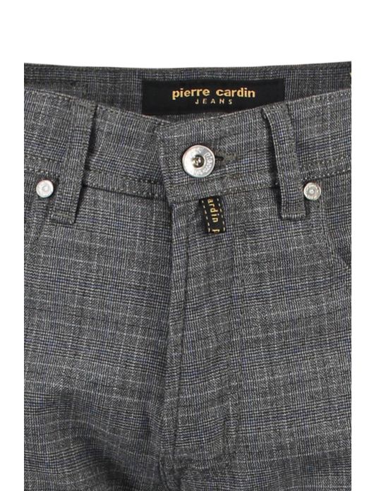 5-pocket grijs geruit Pierre Cardin Lyon