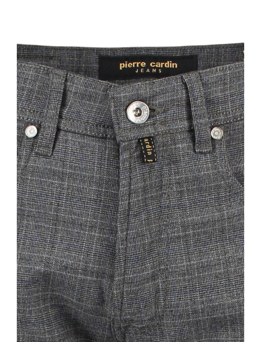 Pierre Cardin 5-pocket Lyon grijs geruit