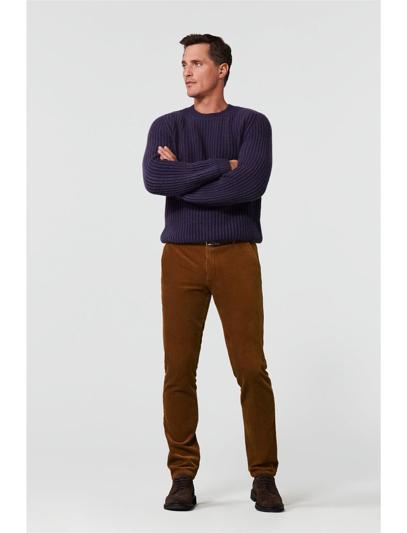 Meyer Bonn broek bruin flatfront