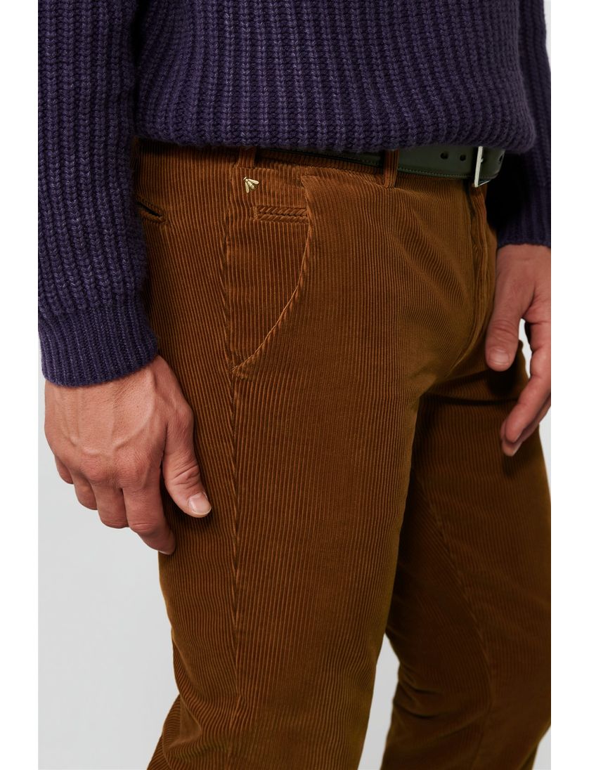 Meyer Bonn broek bruin flatfront