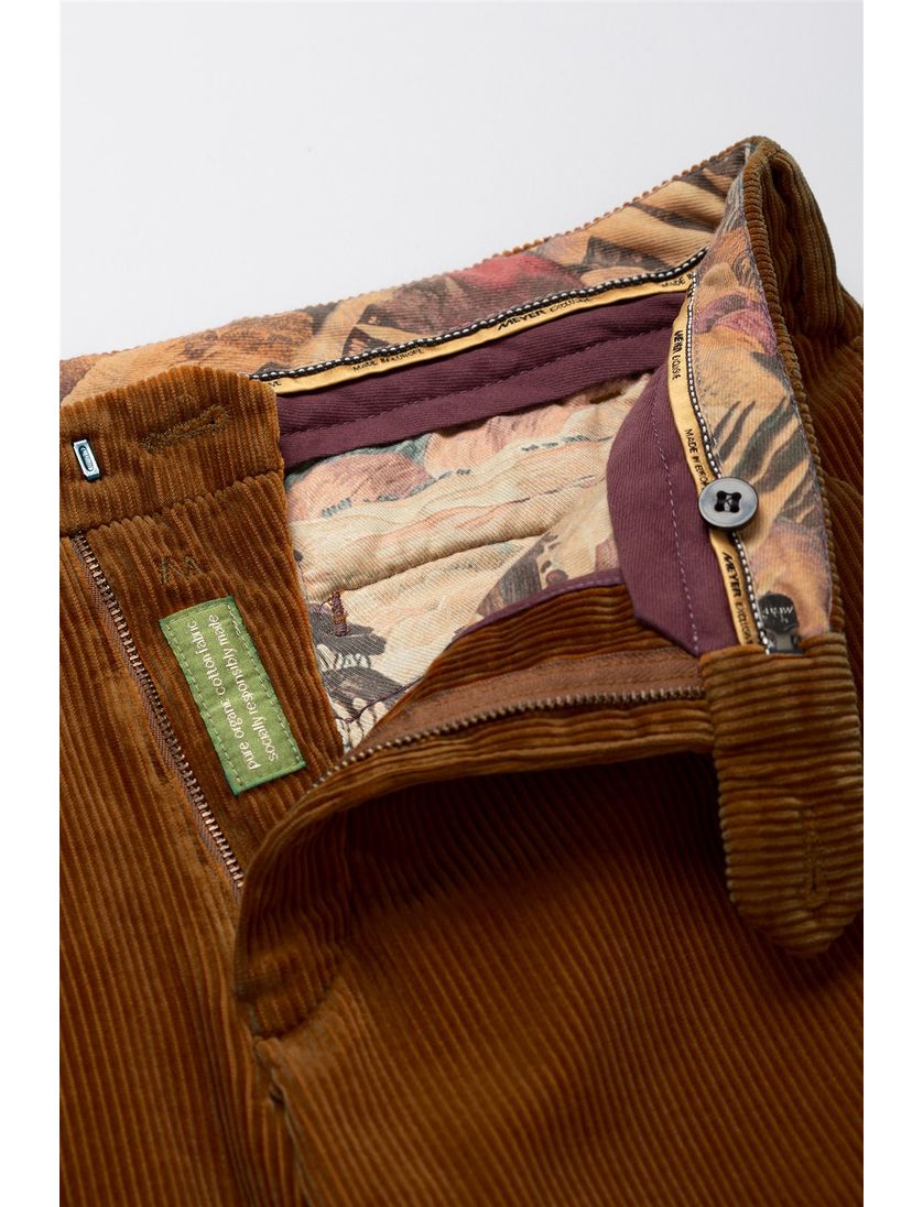 Meyer Bonn broek bruin flatfront