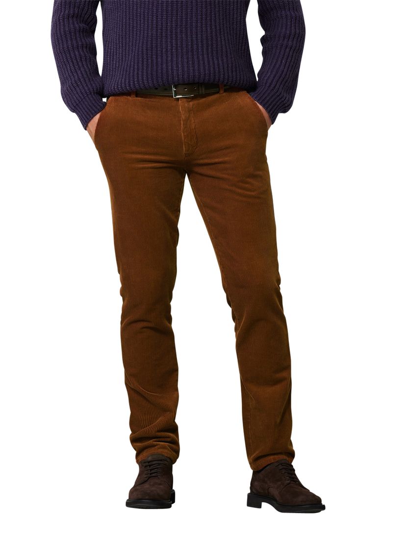 Meyer Bonn broek bruin flatfront