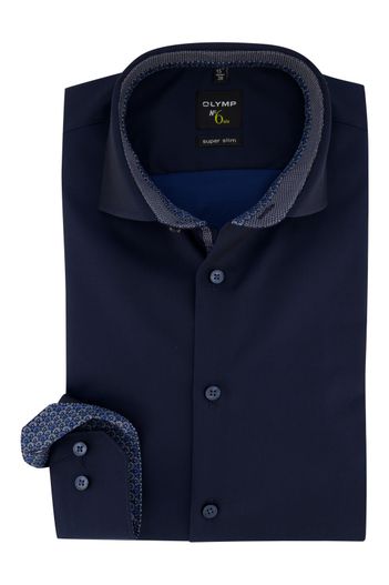 Olymp Overhemd Olymp mouwlengte 7 Navy
