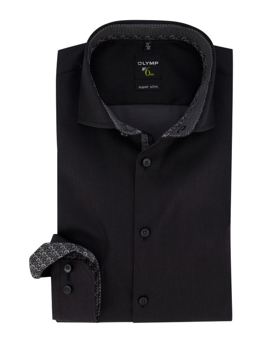 Donkergrijs overhemd ml 7 Olymp No. 6