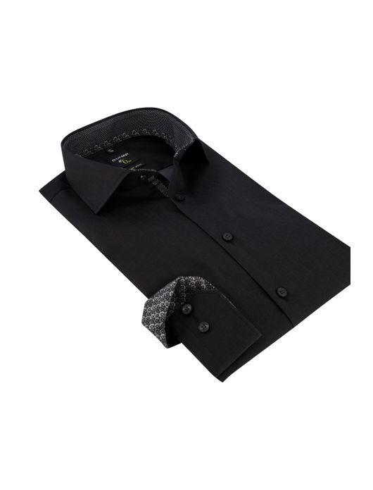 Donkergrijs overhemd ml 7 Olymp No. 6