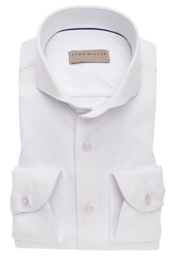 John Miller Overhemd John Miller Tailored Fit wit met cutaway boord