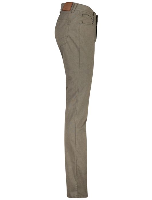 5-pocket donkerbeige Brax style Chuck
