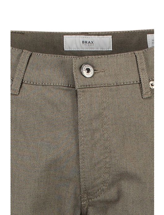 5-pocket donkerbeige Brax style Chuck