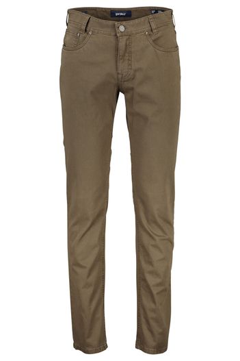 Gardeur Gardeur pantalon bruin effen katoen Sandro