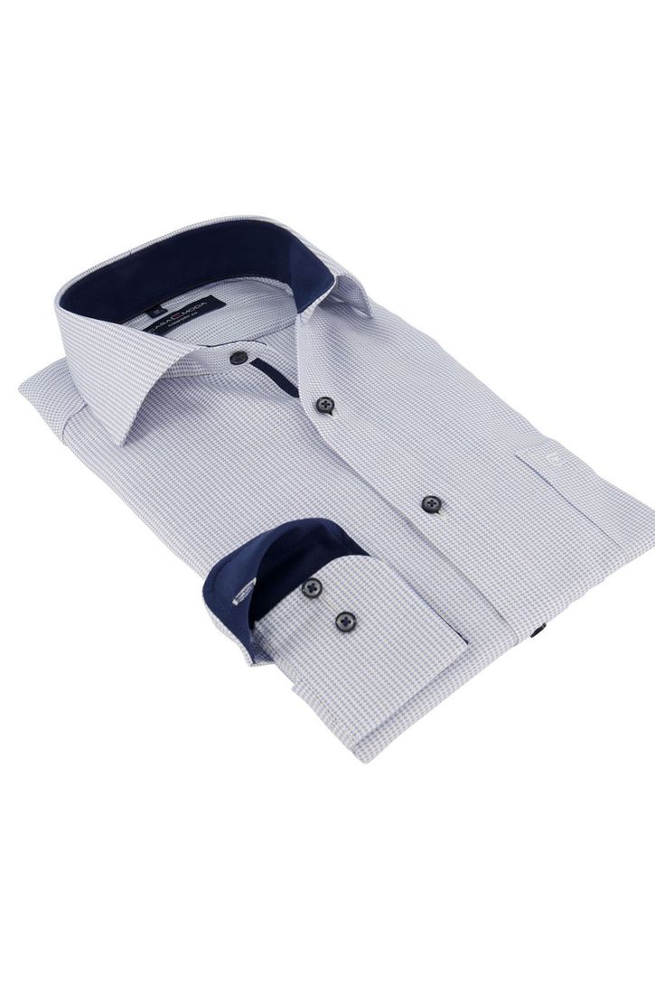 Overhemd Casa Moda blauw wit printje