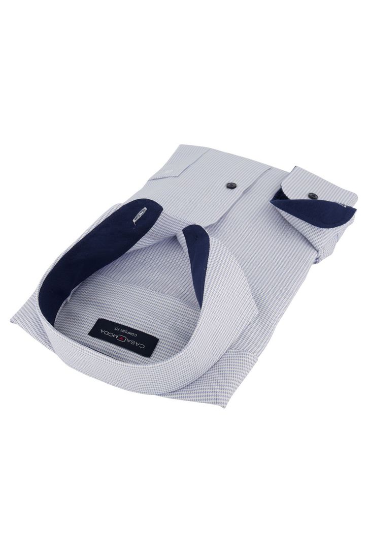 Overhemd Casa Moda blauw wit printje