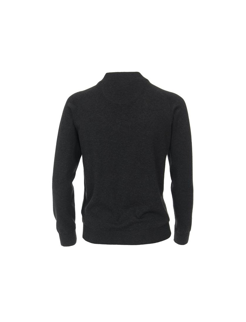 Casa Moda Vest grijs wijde fit