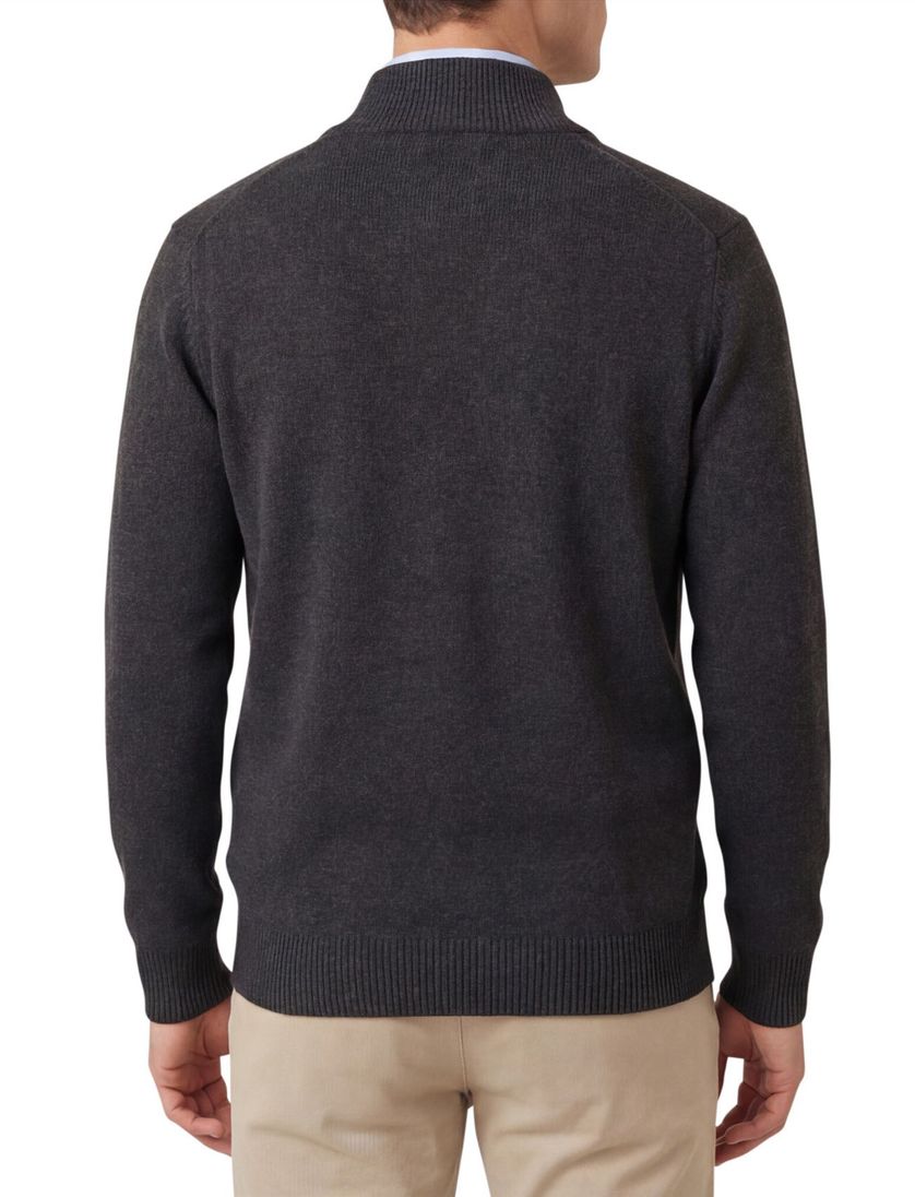 Casa Moda Vest grijs wijde fit