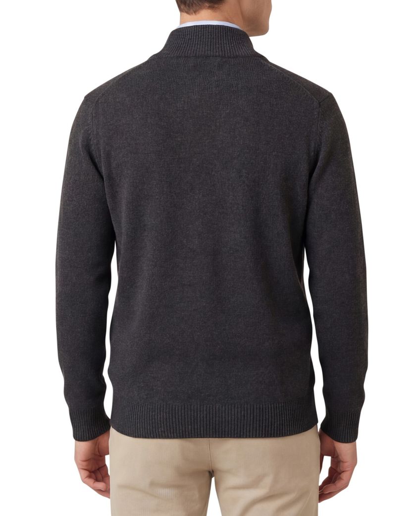 Casa Moda Vest grijs wijde fit