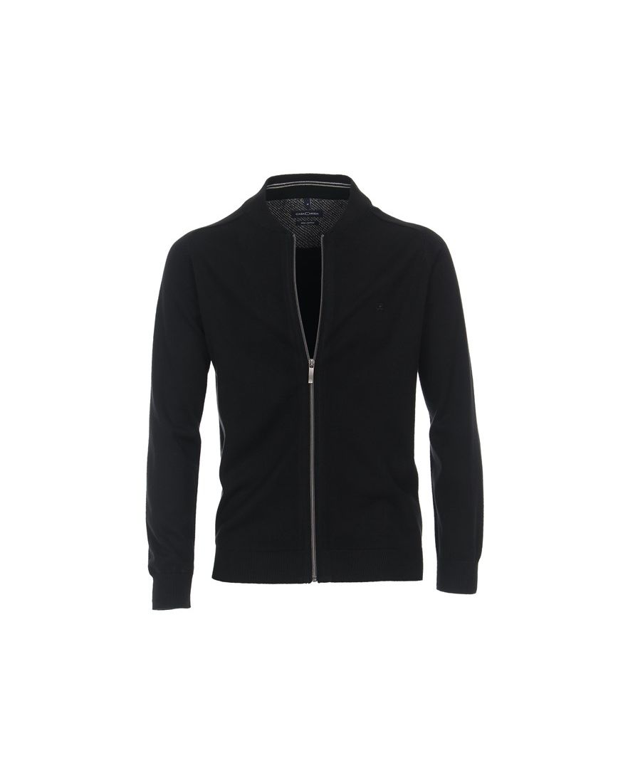 Casa Moda Vest zwart katoen