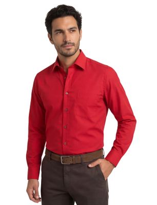 Casa Moda Casa Moda overhemd rood Comfort Fit