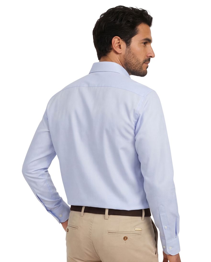 Overhemd Casa Moda lichtblauw Comfort Fit met borstzak