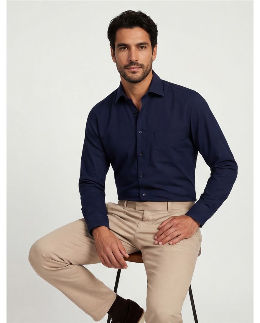 Overhemd Casa Moda navy Comfort Fit