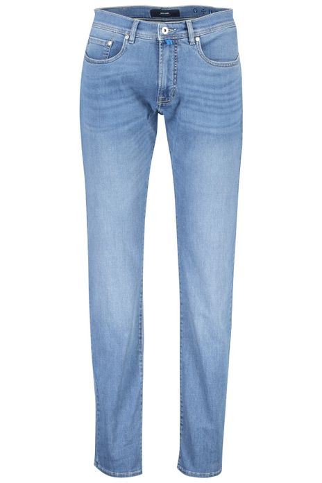Pierre Cardin pantalon Lyon lichtblauw effen denim, katoen