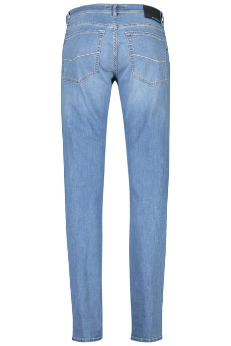 Pierre Cardin pantalon Lyon lichtblauw effen denim, katoen