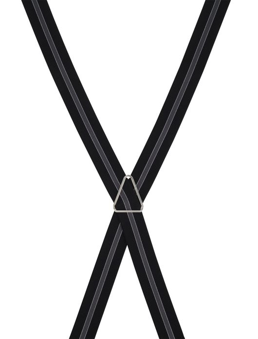 Lindenmann bretels zwart streepje