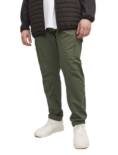 Jack & Jones Cargo broek Jack & Jones Plus Size groen