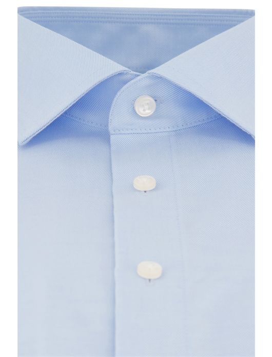 business overhemd Olymp lichtblauw effen katoen normale fit