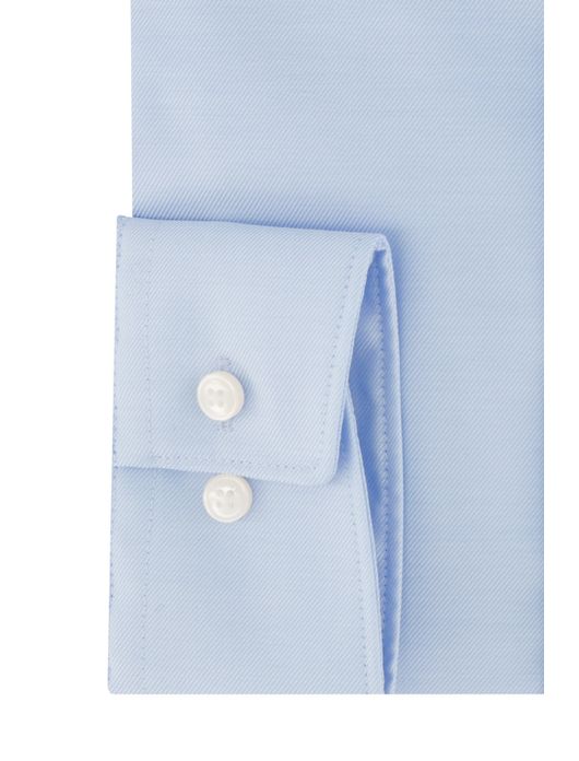 business overhemd Olymp lichtblauw effen katoen normale fit