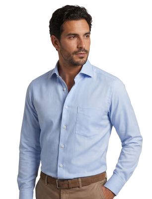 Olymp Olymp business overhemd normale fit lichtblauw effen katoen