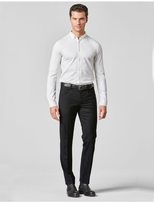 Meyer Pantalon wol zwart