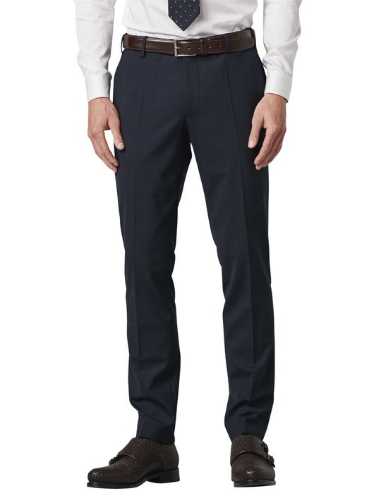 Meyer Pantalon wol donkerblauw
