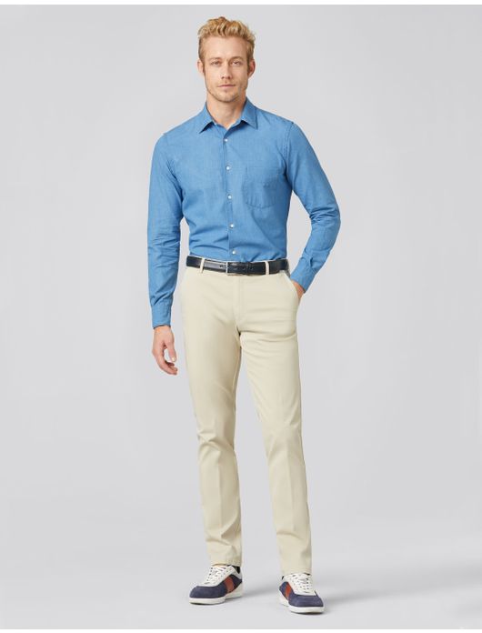 Meyer Pantalon katoen beige OSLO Art.9-3001-32