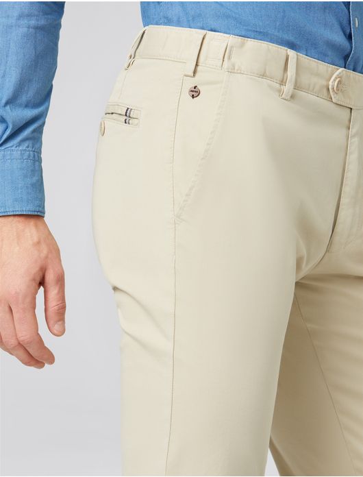 Meyer Pantalon katoen beige OSLO Art.9-3001-32