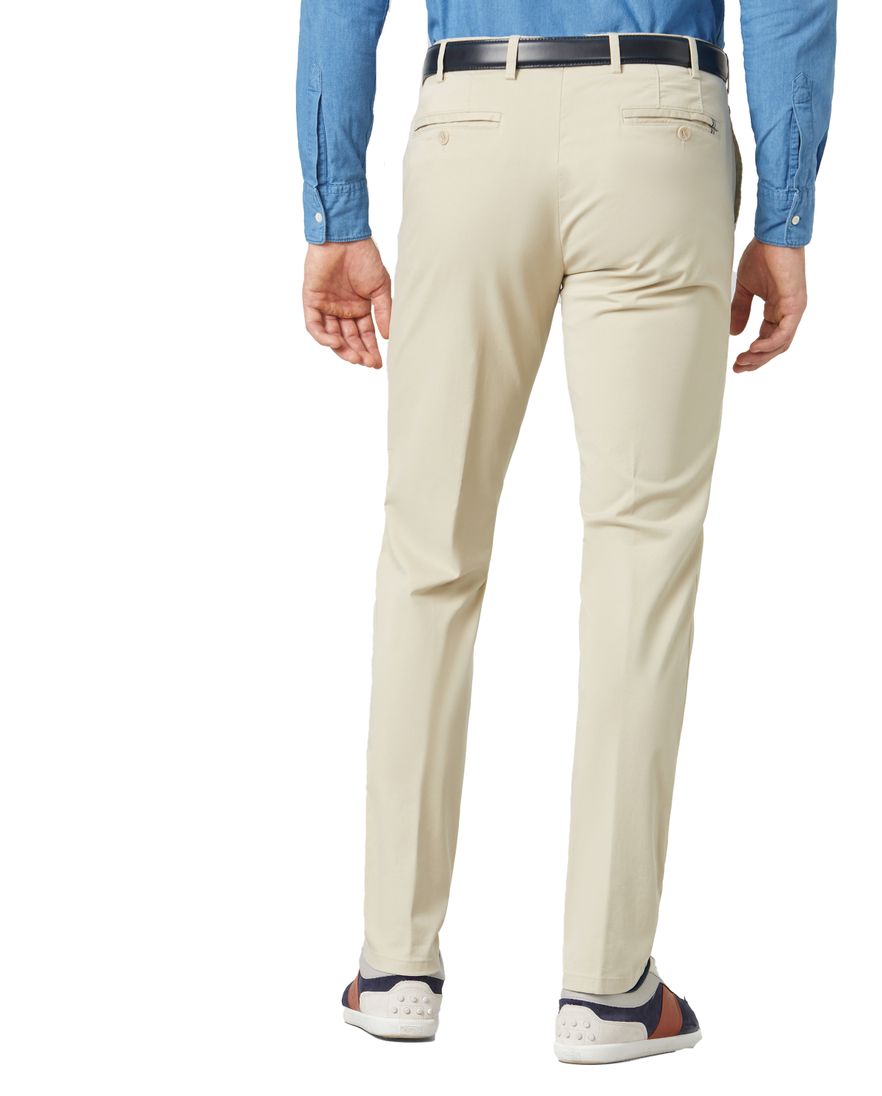 Meyer katoenen broek beige effen katoen