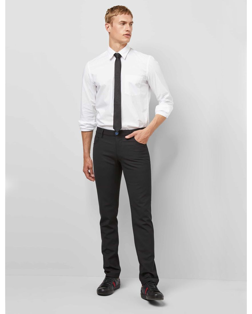 Meyer katoenen broek zwart effen katoen