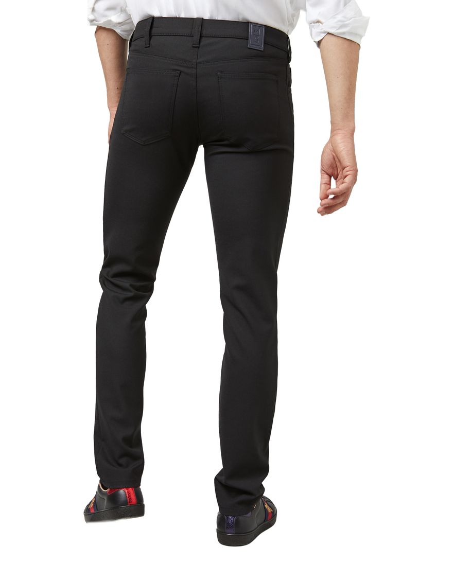 Meyer katoenen broek zwart effen katoen