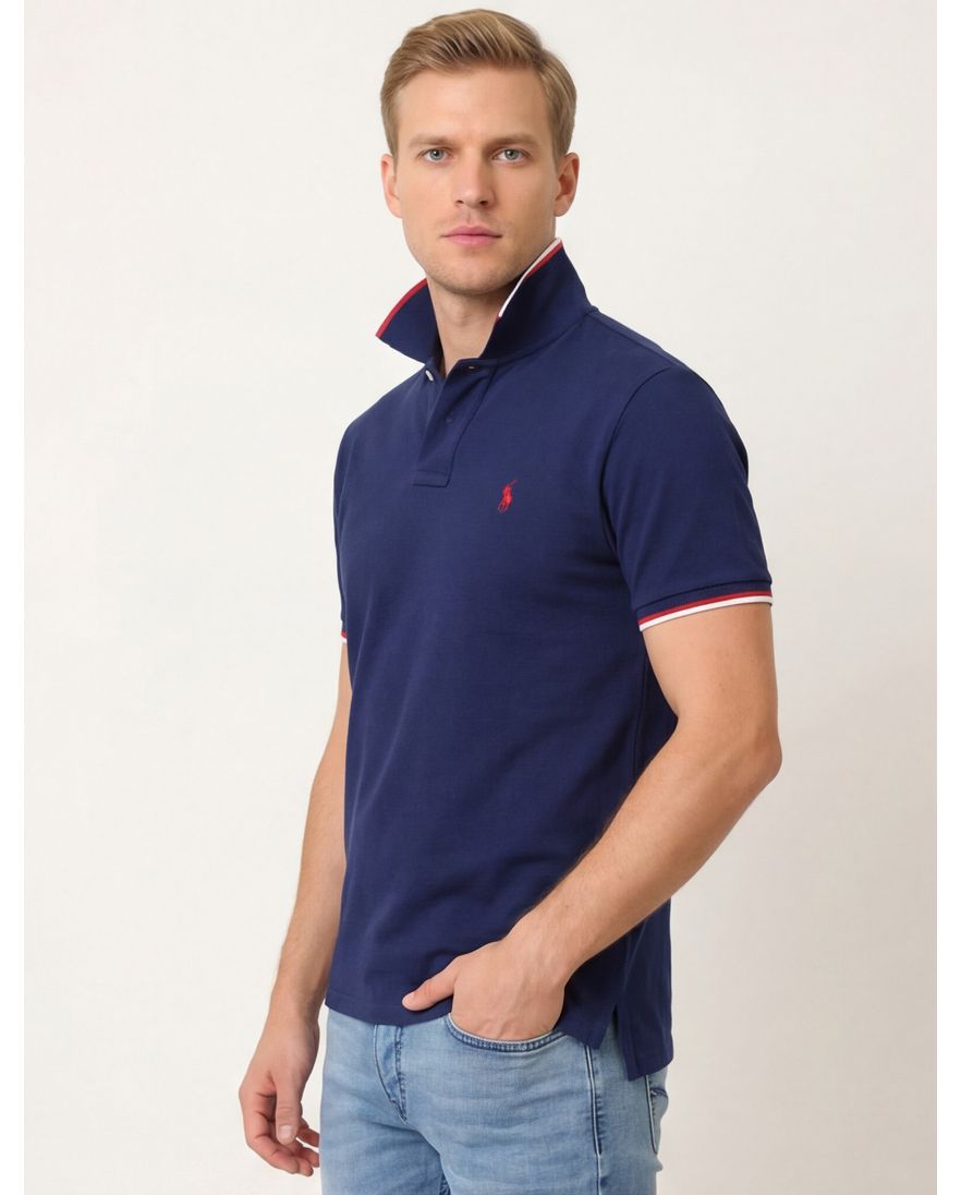 Polo Ralph Lauren polo normale fit donkerblauw effen