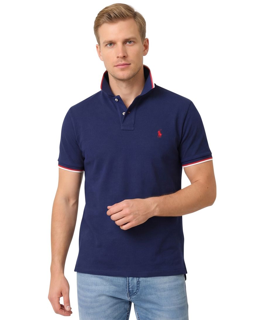 Polo Ralph Lauren polo normale fit donkerblauw effen