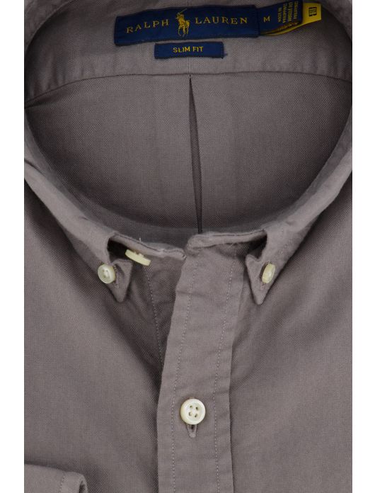Ralph Lauren overhemd Slim Fit grijs