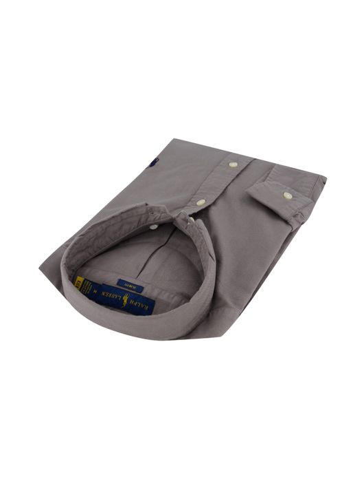 Ralph Lauren overhemd Slim Fit grijs