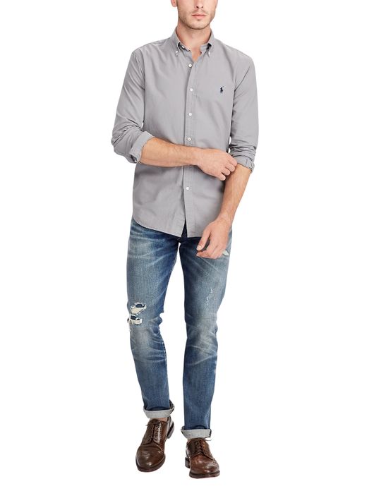 Ralph Lauren overhemd Slim Fit grijs