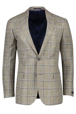 Magee Magee colbert classic fit beige geruit