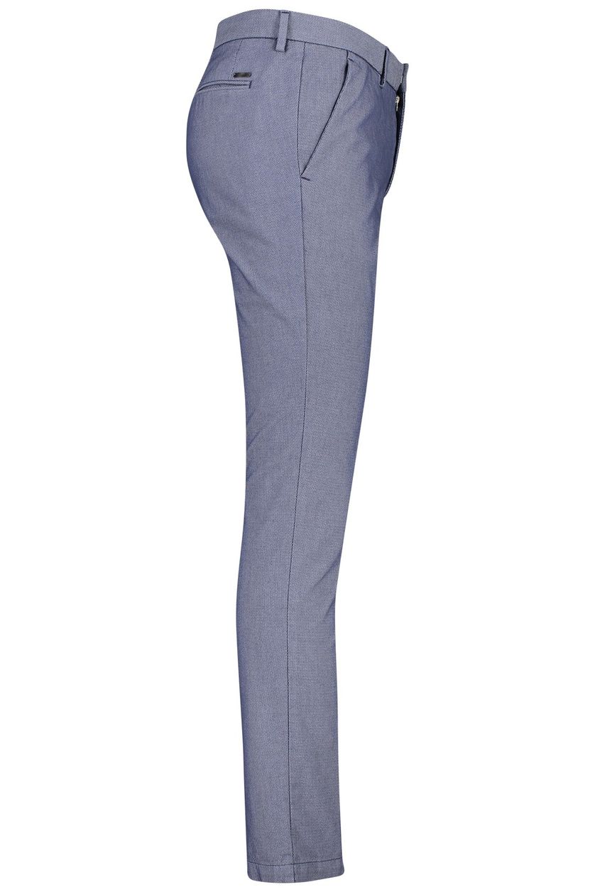Hugo Boss pantalon Kaito donkerblauw geprint