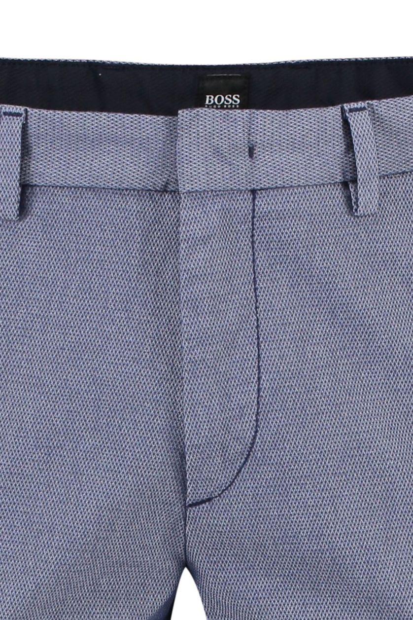 Hugo Boss pantalon Kaito donkerblauw geprint
