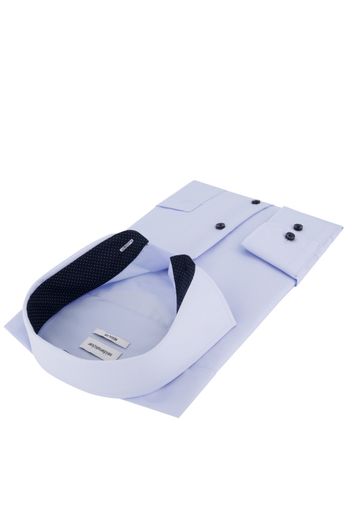 Seidensticker overhemd blauw borstzak Regular Fit