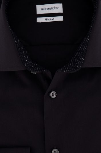Regular Fit overhemd Seidensticker zwart