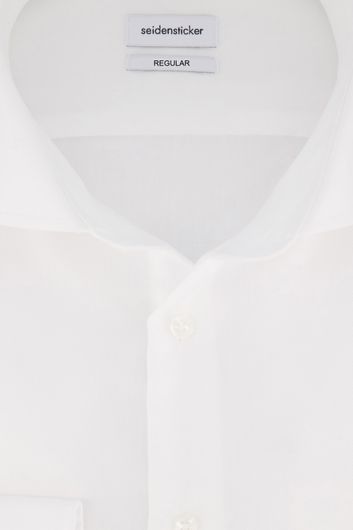 Overhemd Seidensticker Regular Fit wit strijkvrij