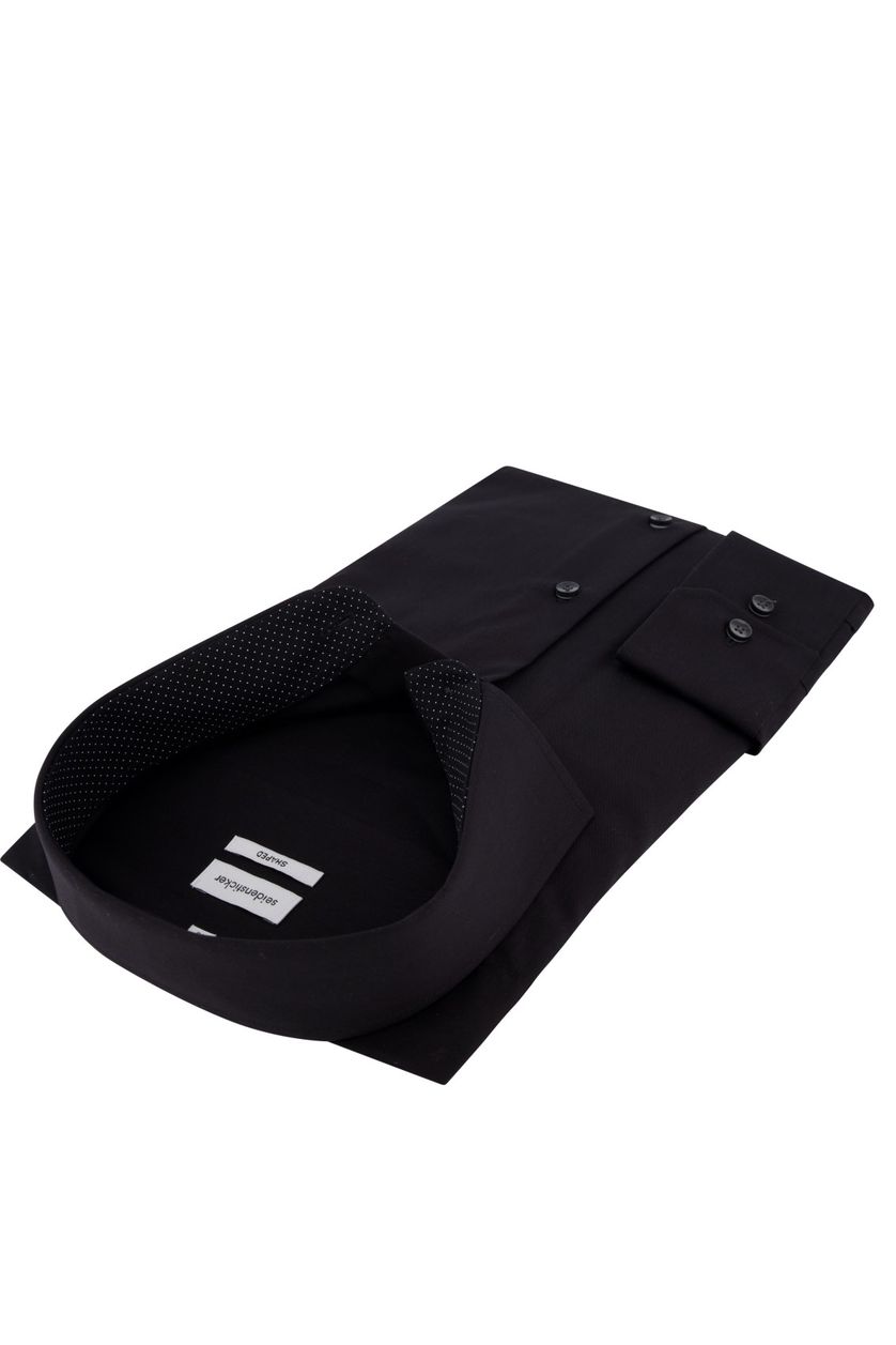 Overhemd Seidensticker zwart Shaped Fit